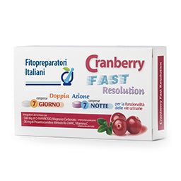 Fitopreparatori italiani cranberry fast resolution 7 compresse + 7 compresse