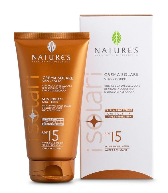 Nature's i solari crema solare viso e corpo spf 15 ir sun 150 ml