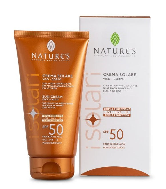 Nature's i solari crema solare viso e corpo spf 50 ir sun 150 ml