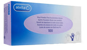 Alvita guanti in vinile senza polvere taglia s 100 pezzi