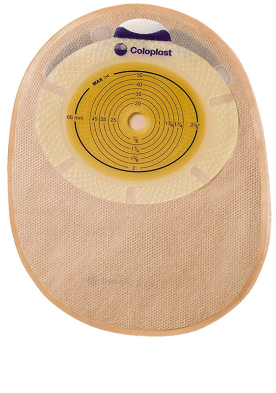 Sacca per colostomia chiusa convex light ricoperta in tnt foro ritagliabile 15/43 midi capacita' 500ml 10 pezzi