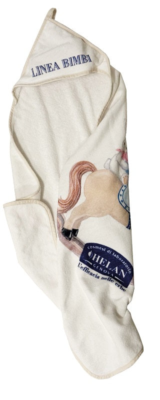 Bimbi fiocco di cotone accappatoio 100% spugna di cotone velour