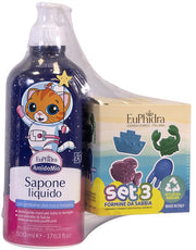 Euphidra amidomio abbinata sapone liquido 500 ml + set 3 formine da sabbia