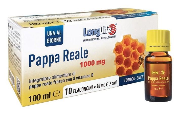 Longlife pappa reale + vitamina b 10 flaconcini 10 ml