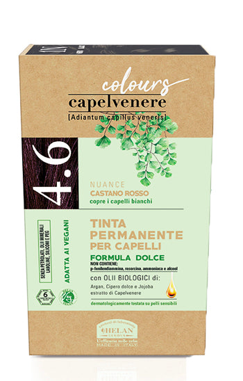 Capelvenere colours tinta capelli 4,6n castano rosso