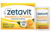 Zetavit magnesio potassio senza zucchero 24 bustine da 6 g
