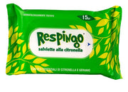 Respingo salviette citronella 15 pezzi