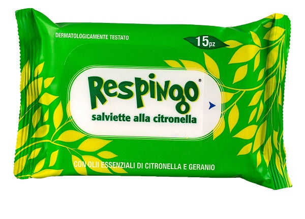 Respingo salviette citronella 15 pezzi