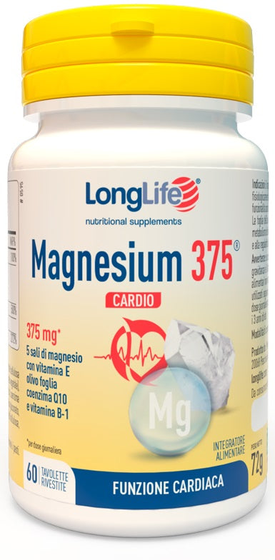 Longlife magnesium 375 cardio 60 tavolette