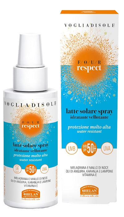 Voglia di sole four respect latte solare spray spf50+ 150 ml