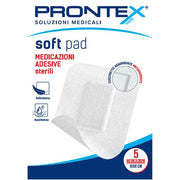 Medicazione adesiva sterile prontex soft pad 10x6 cm 5 pezzi