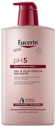 Eucerin gel & olio doccia delicato 1 litro