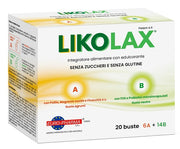 Likolax 6 bustine a 5 g gusto agrumi + 14 bustine b 3 g gusto neutro senza glutine