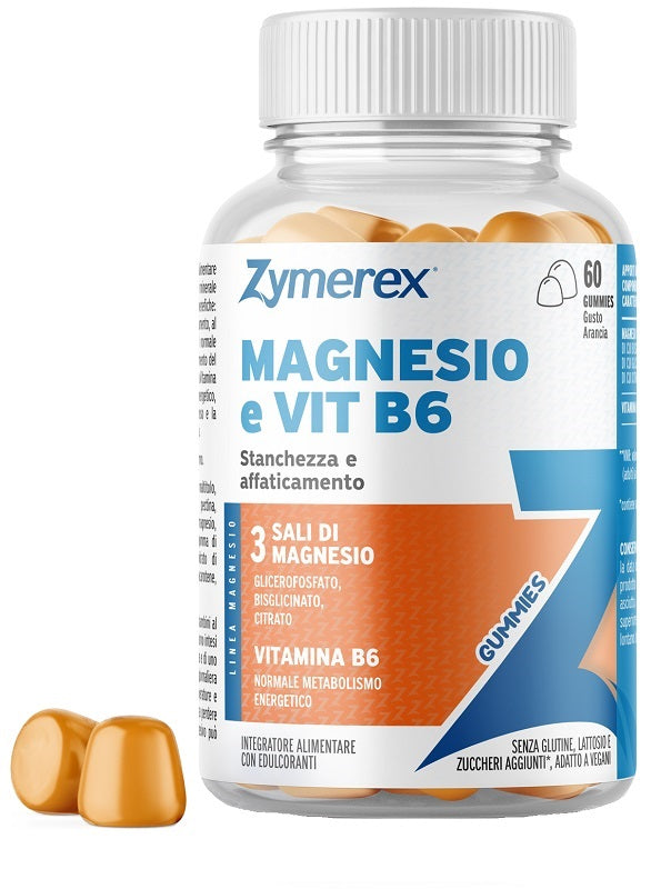 Zymerex magnesio e vit b6 60 gummies