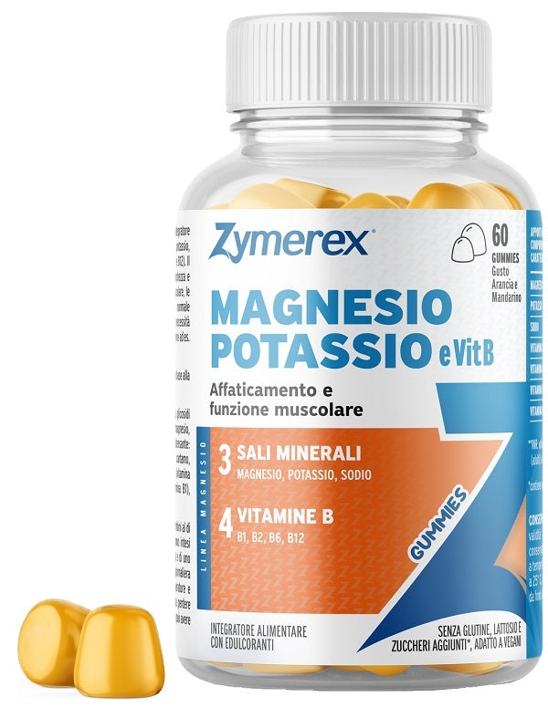 Zymerex magnesio potassio e vit b 60 gummies