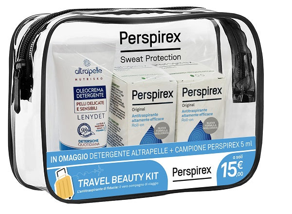 Perspirex roll on original travel kit 2 roll on original 20 ml + 1 detergente altrapelle omaggio