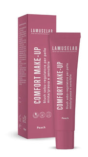 Lamuselab comfort make-up blush seboregolatore rose peach