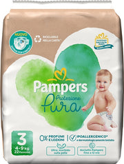 Pampers protezione pura midi pannolini 22 pezzi