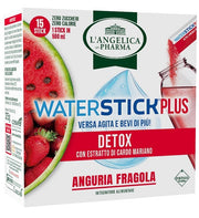 L'angelica waterstick plus detox anguria e fragola 15 stick da 2,5 g