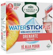 L'angelica waterstick plus drenante te' pesca 15 stick da 2,5 g