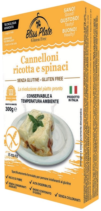 Bliss plate cannelloni ricotta e spinaci 300 g