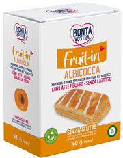 Bonta' vostra fruit in merendina di pan di spagna con farcitura all'albicocca 4 pezzi x 40 g