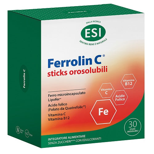 Esi ferrolin c 30 stick orosolubili