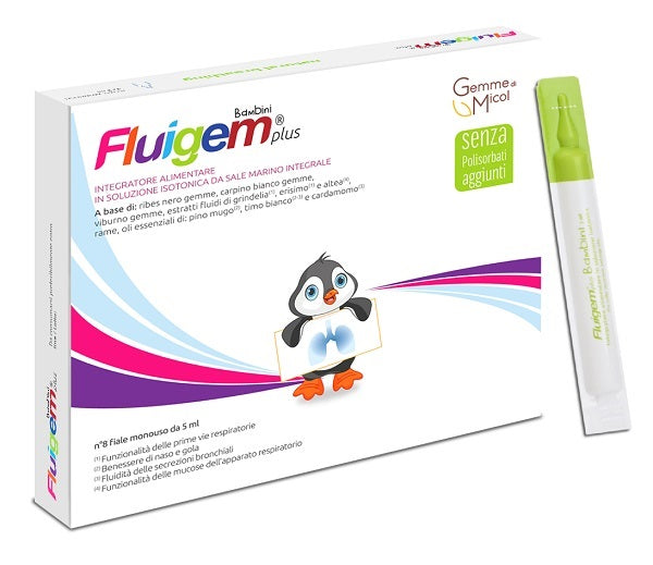 Fluigem plus bambini 8 fiale 5 ml