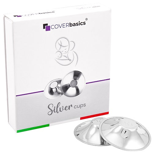 Paracapezzoli in argento coverbasics silver cups uni 2 pezzi