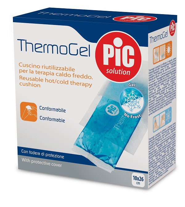 Cuscino thermogel 10x26 cm terapia caldo freddo con fodera itc