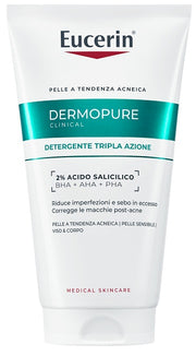 Eucerin dermopure clinical detergente tripla azione 150 ml