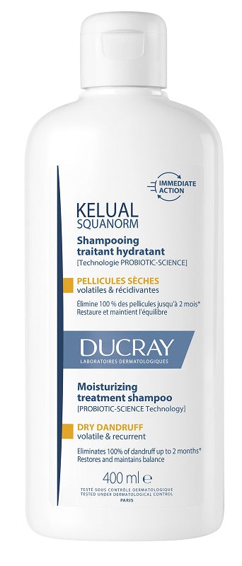 Kelual squanorm shampoo trattante idratante forfora secca 400 ml