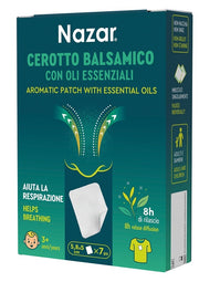 Nazar cerotto balsamico adesivo con oli essenziali 5,8x5 cm 7 pezzi