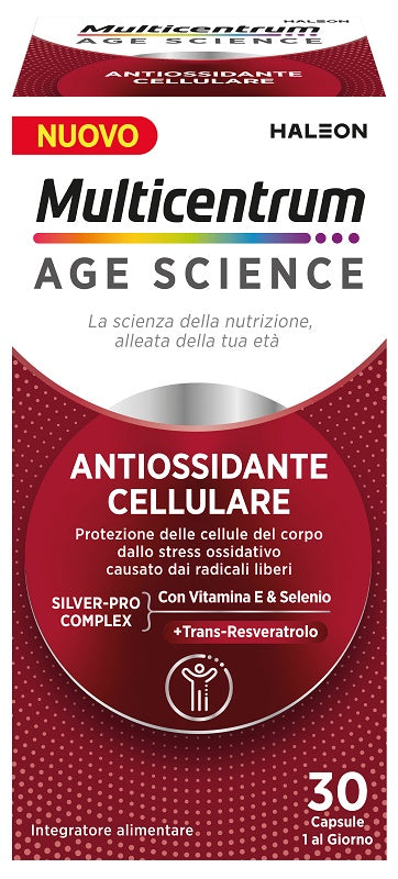 Multicentrum age science antiossidante cellulare 30 capsule