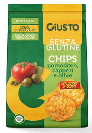 Giusto senza glutine chips pomodoro capperi e olive 40 g
