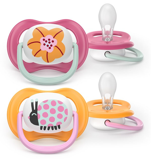 Philips avent succhietti air 6-18m coccinella e fiore 2 pezzi