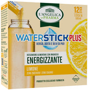L'angelica waterstick plus energizzante te al limone 12 stick zero zuccheri senza glutine naturalmente privo di lattosio