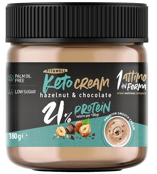 Keto protein cream nocciola e cioccolato 180 g