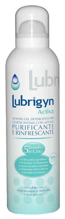 Lubrigyn activa mousse-gel detergente 150 ml