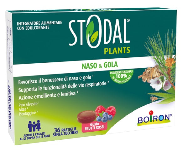 Stodal plants frutti rossi 36 pastiglie senza glutine naturalmente privo di lattosio