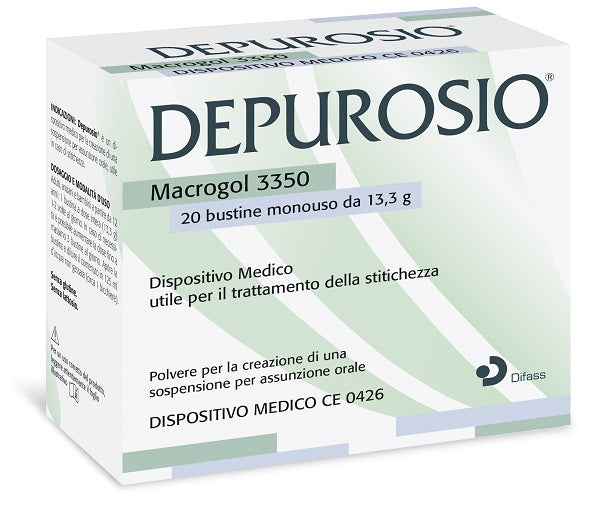 Depurosio 20 bustine da 13,3 g senza glutine senza lattosio