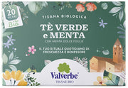Valverbe te' verde e menta tisana biologica 20 filtri