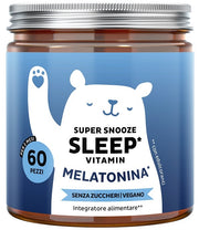 Bears with benefits super snooze sleep vitamin con melatonina 60 caramelle gommose con edulcoranti senza zuccheri