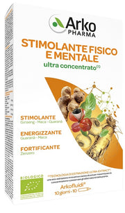 Arkofluidi stimolante fisico mentale ultraconcentrato 10 fiale da 15 ml
