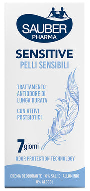 Sauber deo 7 giorni sensitive pelli sensibili crema 35 ml