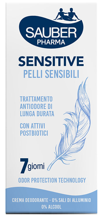 Sauber deo 7 giorni sensitive pelli sensibili crema 35 ml