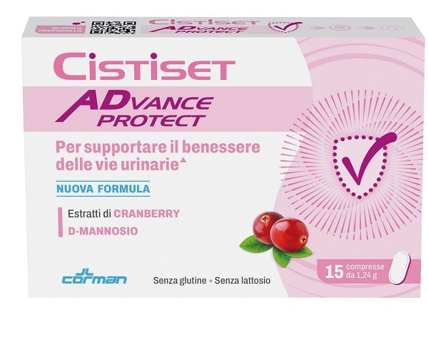Cistiset advance protect 15 compresse 1,24 g senza glutine senza lattosio
