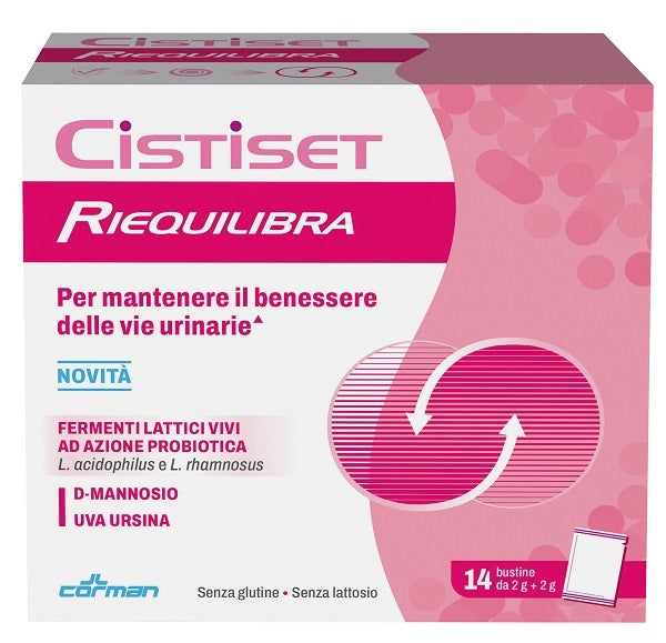 Cistiset riequilibra 14 bustine senza glutine senza lattosio
