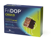 Fridop choco 30 compresse masticabili cacao con edulcoranti senza zuccheri aggiunti senza glutine senza lattosio