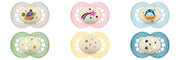 Mam succhietto original night 6+ mesi silicone 2 pezzi